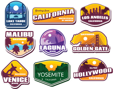 California Full Sticker Pack