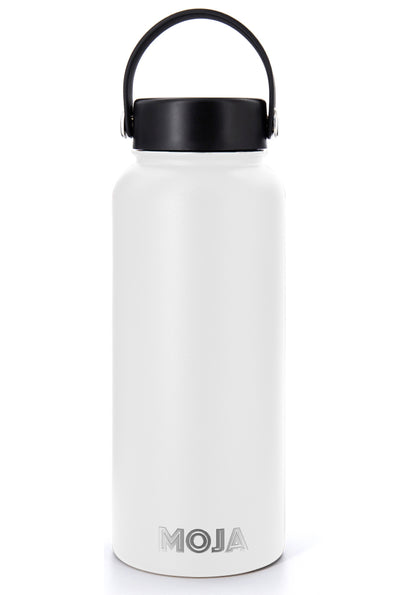 White MOJA Water Bottle
