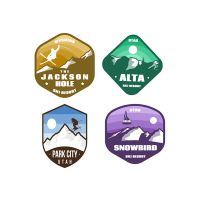 Ski Resort Sticker Pack