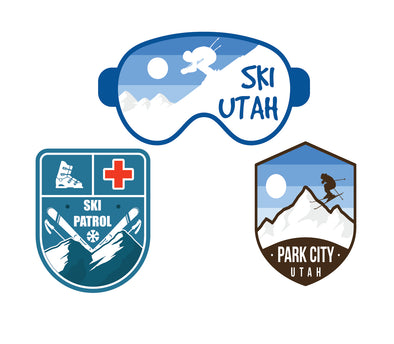 Utah Skiing Sticker Pack